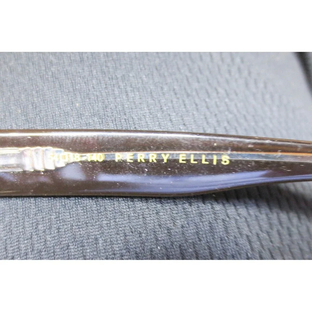 Perry Ellis PE 318-2 Mens Dark Tortoise Rectangular Eyeglass Frames 54-18-140
